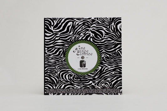 Funda del vinilo Ana Frango Elétrico – A Sua Diversão / Não Tem Nada Não, con etiqueta del lado A y créditos.