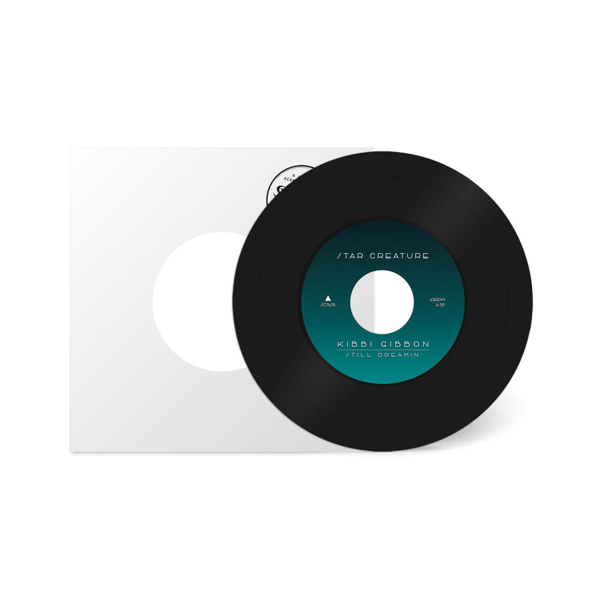 Portada delantera del vinilo Kibbi Gibbon – Still Dreamin' editado por Star Creature. Impreso: Star Creature SC7074.