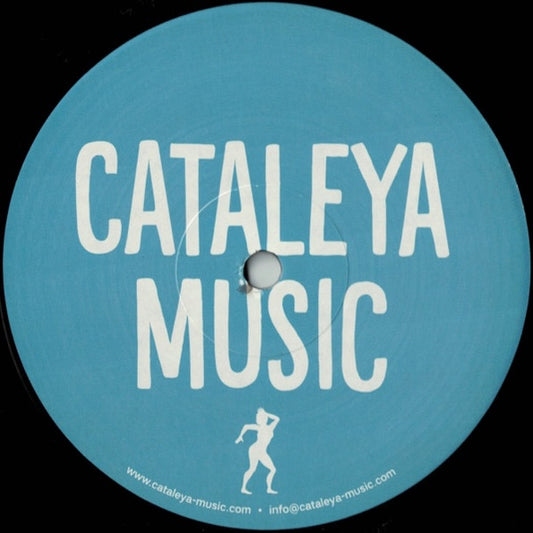Etiqueta central del vinilo 12" Mark Francis Feat. Nimiwari – Exclusively en Cataleya Music, con las pistas Original e Instrumental más el Alton Miller Remix e Instrumental, créditos, duraciones y catálogo CAT 004.