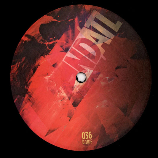 Portada trasera del vinilo Norm Talley – Dearly Beloved, publicado por NDATL Muzik en edición 12". Imagen abstracta con el logo NDATL y etiqueta que indica el lado B.