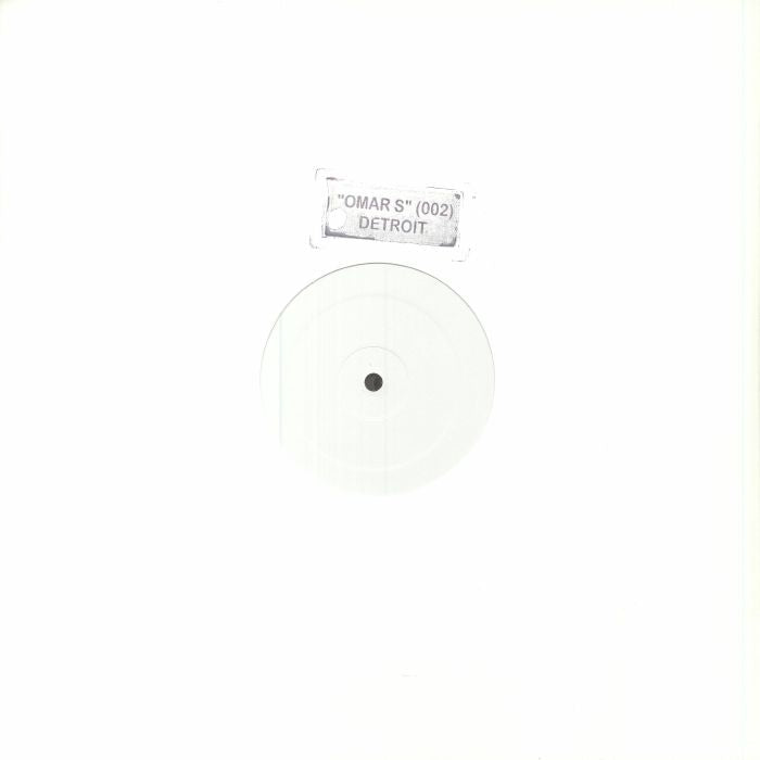 Portada delantera del vinilo Omar-S – 002 (20th Anniversary Edition), bajo el sello FXHE Records. Incluye la etiqueta con el nombre del artista y el número de serie.