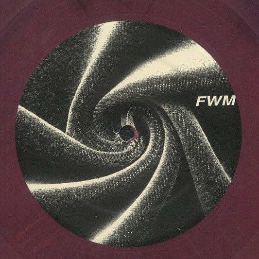 Lado B del vinilo Stefan Ringer – Sexual Obsession en púrpura gris marmoleado, etiqueta con diseño espiral abstracto y logo FWM visible.