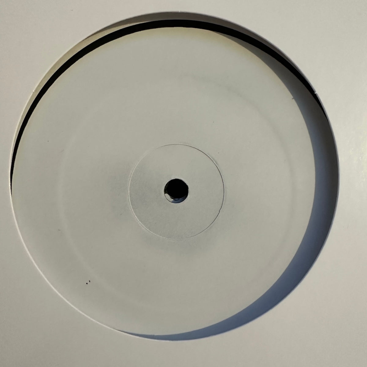 Lado B del vinilo Waajeed Feat. Valerie Troutt – We Got Us en edición test pressing 12", sin etiqueta visible ni información impresa.