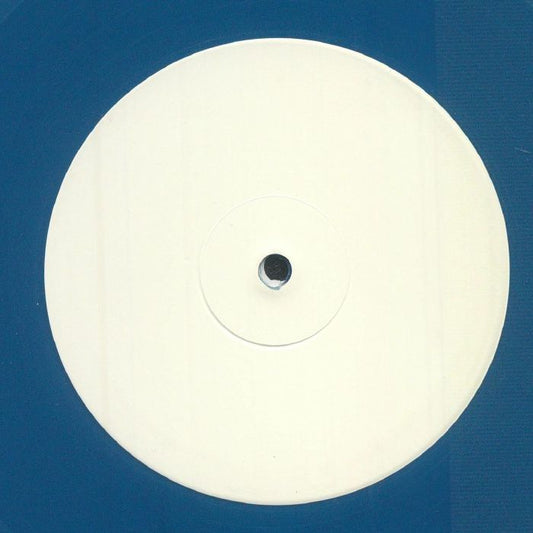 African Dubplate – Disco Dub Demos en vinilo azul, lado B con etiqueta central blanca sin texto visible.