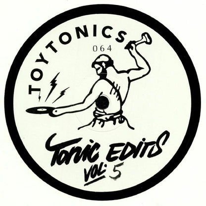 Portada delantera del vinilo COEO – Tonic Edits Vol. 5, lanzado por Toy Tonics en formato 12". Diseño minimalista con logo del sello y título a mano.