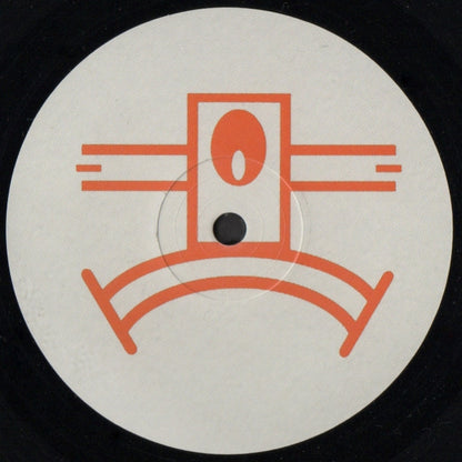 Portada trasera del vinilo de Eddie Amador – House Music (Remixes), publicado por Yoshitoshi Recordings en 12". Logotipo gráfico del sello impreso al centro.