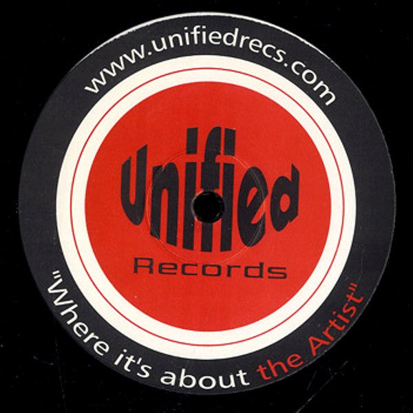 Vinilo Gene Hunt – Play That Song (Remix EP), lado B con logotipo rojo de Unified Records y lema del sello.