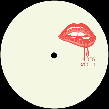 Cara A del vinilo Jamie 3:26 – Dancefloor Damage Vol. 1, editado por 3:26 Records en formato 12". Texto impreso: créditos de producción y nombre del artista.