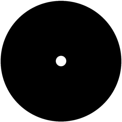 Etiqueta central lado B completamente negra del vinilo Jansons – Yeah Yeah Yeah en 12" Homegrown, sin texto ni gráficos visibles.