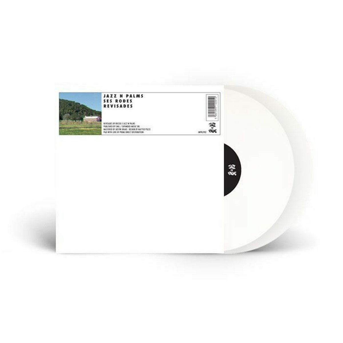 Vinilo doble en color blanco del álbum Jazz N Palms – Ses Rodes Revisades edición 2xLP.