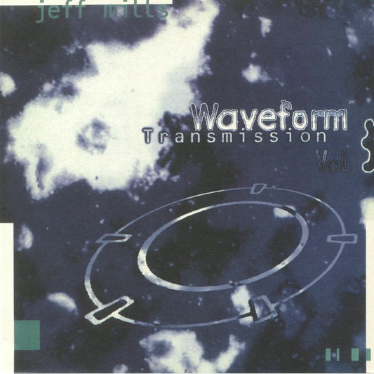 Portada delantera del vinilo Jeff Mills – Waveform Transmission Vol. 3, lanzado por Tresor en formato 2xLP. Diseño abstracto con tonos oscuros y tipografía futurista.
