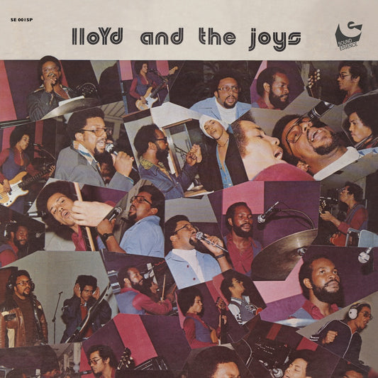 Portada del vinilo Lloyd And The Joys – That Look Of You / The New York Business, publicado por Sound Essence en formato 7". Diseño con collage de fotos de la banda en vivo.