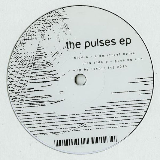 Portada del vinilo Losoul – The Pulses EP, lanzado por Another Picture en formato 12". Diseño minimalista con el título y lista de pistas impresos en la etiqueta.