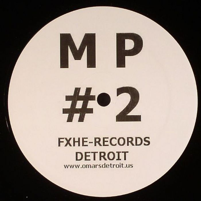 Contraportada del vinilo M. Pittman – #2, publicado bajo el sello FXHE Records. Detalles de producción y mezcla, con información de contacto y derechos de autor.