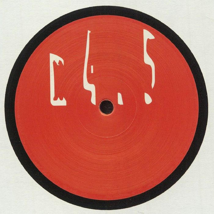 Etiqueta central roja del vinilo Maurizio – M4.5 en 12" remasterizado, con arte minimalista y tipografía abstracta del sello Maurizio.