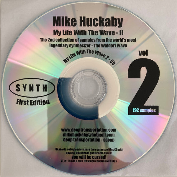 CD sampler incluido en “My Life With The Wave 2” de Mike Huckaby. Contiene 192 samples del sintetizador Waldorf Wave, edición First Edition.