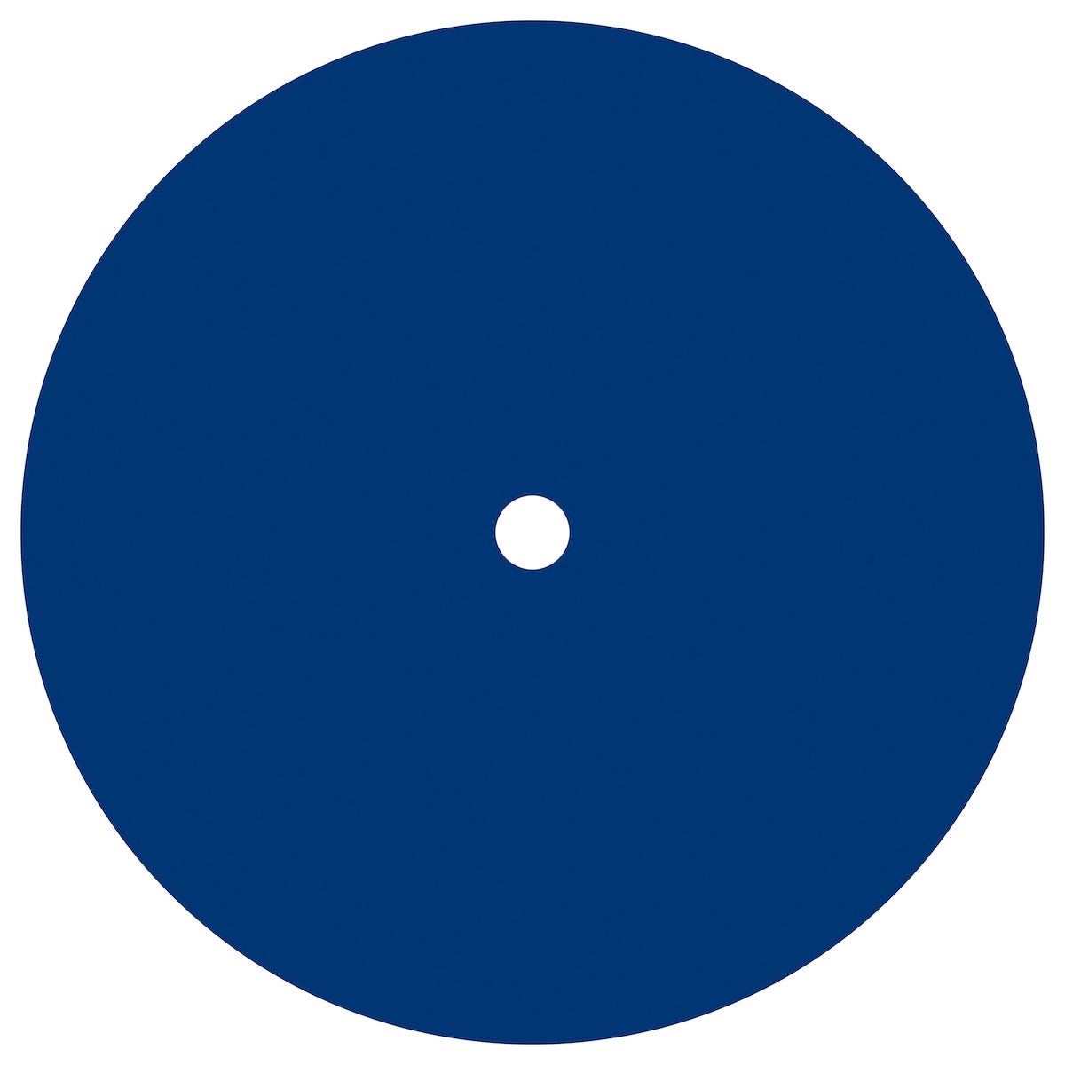 Etiqueta central azul sin texto visible del vinilo Minimood Extra – Untitled II, edición limitada 12" del sello minimood extra.
