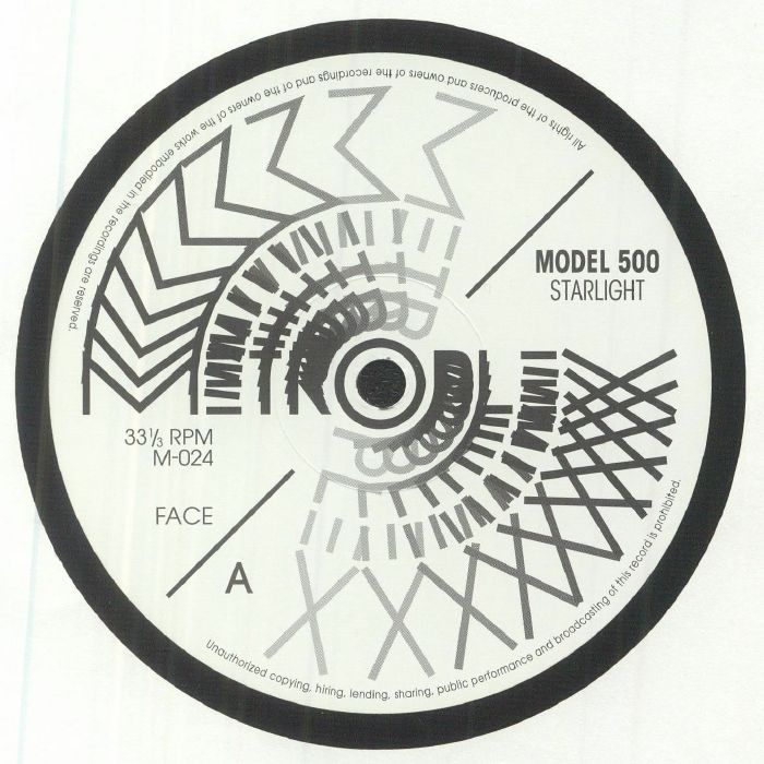 Portada delantera del vinilo Model 500 - Starlight, publicado por Metroplex en formato 12". Lado A: Starlight.