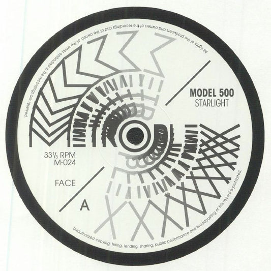 Portada delantera del vinilo Model 500 - Starlight, publicado por Metroplex en formato 12". Lado A: Starlight.