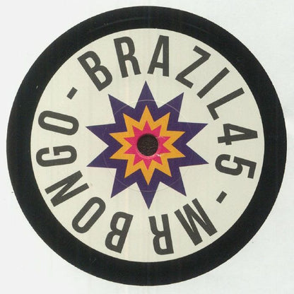 Portada delantera del vinilo Cafua / Crioula Multicolorida de Nonato & Seu Conjunto y José Roberto, lanzado por el sello Mr Bongo en formato 7".