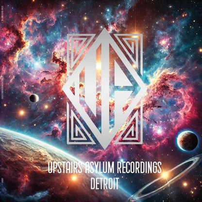 Portada del vinilo Norm Talley – Cosmic Waves 12” con arte cósmico y logo de Upstairs Asylum Recording.