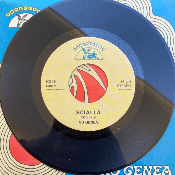 Etiqueta central lado A del vinilo Nu Genea – Sciallà mostrando pista “Originale” con catálogo NG06.