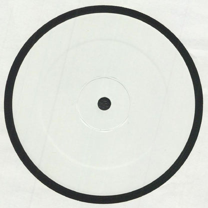 Contraportada del vinilo Omar-S – 002, publicado bajo el sello FXHE Records. Se muestra un 12" white label sin texto ni detalles impresos.