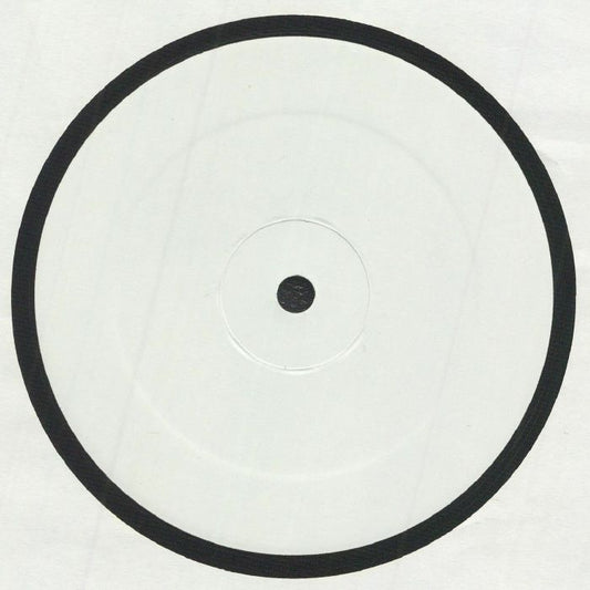 Contraportada del vinilo Omar-S – 002, publicado bajo el sello FXHE Records. Se muestra un 12" white label sin texto ni detalles impresos.