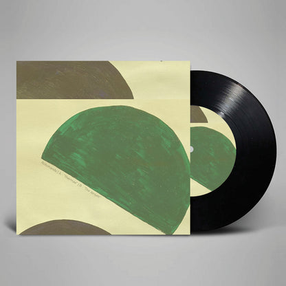 Portada delantera del vinilo Robohands – Thermae / The Atrium publicado por Bastard Jazz Recordings. Texto impreso: "Robohands | A - 'Thermae' | B - 'The Atrium'."