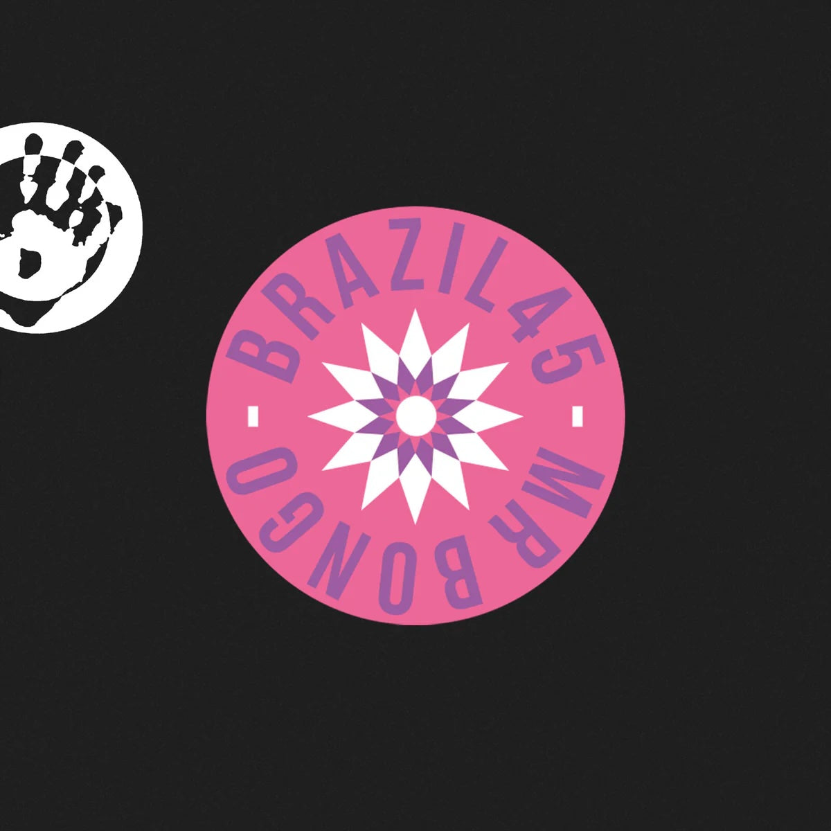 Portada delantera del vinilo de Rosa Maria – “Deixa Não Deixa / Avenida Atlantica” publicado por Mr Bongo en formato 7". Diseño minimalista con el logotipo de la serie Brazil 45 en el centro.