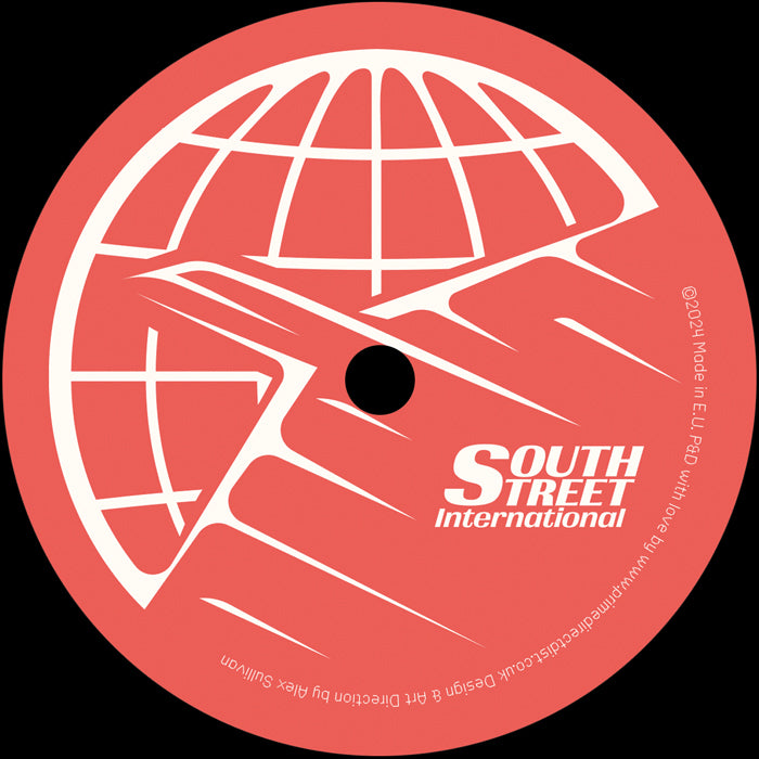 Portada trasera del vinilo con diseño gráfico de South Street International. Salif Keita – Madan (Martin Solveig Remixes), publicado por South Street International en formato 12", reedición.
