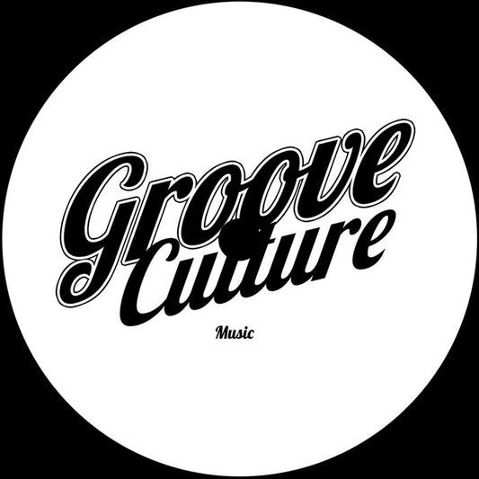 Etiqueta central del lado B del vinilo Shabi – Funky Grooves EP en 12" editado por Groove Culture Music, con logo del sello en blanco y negro.