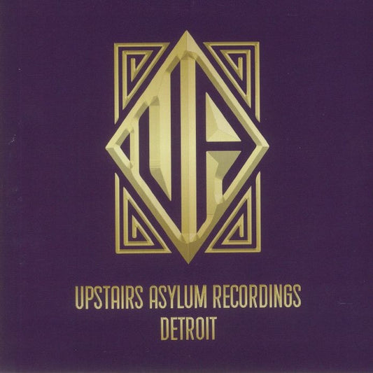 Portada del vinilo 7" Steve Crawford – Arctic Vibration EP con logo dorado de Upstairs Asylum Recordings sobre fondo púrpura.