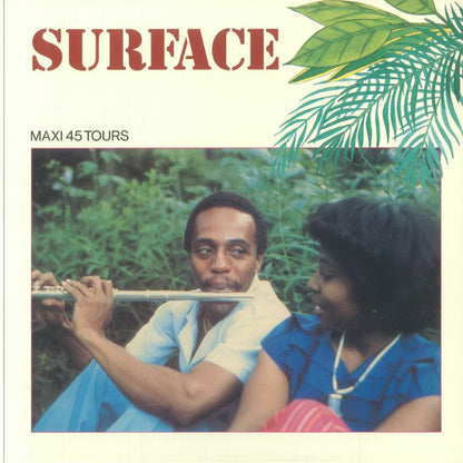 Portada delantera del sencillo en vinilo, "Falling In Love" de Surface, lanzado bajo el sello Be With Records. El vinilo es un 12".