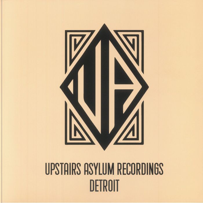 Portada delantera del vinilo The Robinson – The Al-Go-Rithmic EP, lanzado bajo el sello Upstairs Asylum Recordings en formato 12". Diseño minimalista con el logotipo del sello en negro sobre fondo beige.