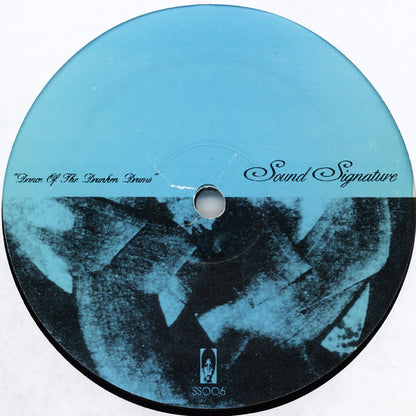 Lado B del vinilo Theo Parrish – Overyohead, reeditado por Sound Signature. Texto impreso: “Dance Of The Drunken Drums”, SS006.