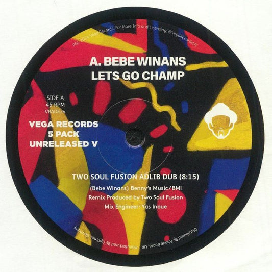 Portada delantera del vinilo V.A. – Vega Records 5 Pack Unreleased V, lanzado por Vega Records en formato 5xLP. Destaca el diseño artístico con tipografía clara.