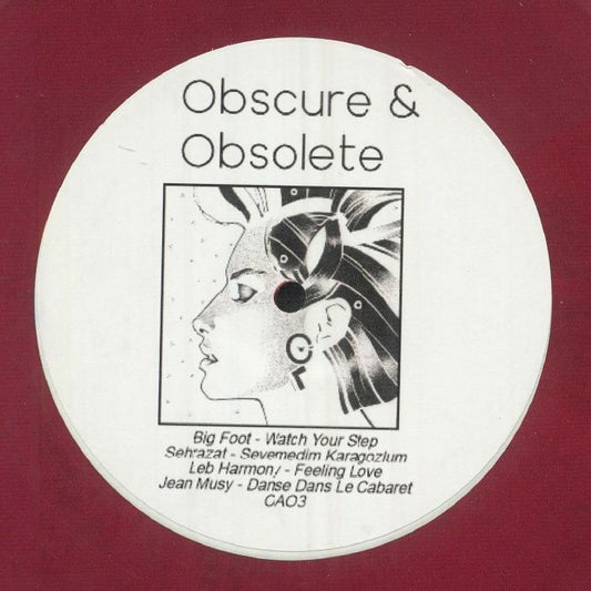 Lado A del vinilo Varios Artistas – Collector’s Item #3, en rojo con etiqueta blanca y repertorio impreso.
