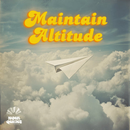 Contraportada del vinilo Varios Artistas – Maintain Altitude, con logo Soul Quest Records y diseño psicodélico en negro.