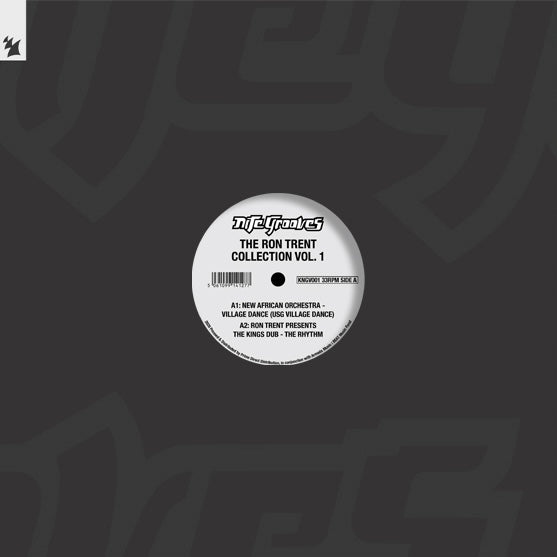 Portada del vinilo Varios Artistas – The Ron Trent Collection Vol.1 con diseño gris y etiqueta central del lado A.