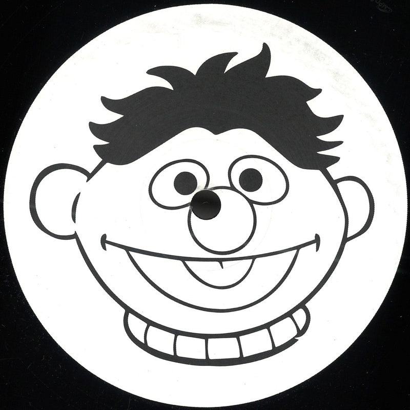 Portada delantera del vinilo Varios Artistas – TTJ Edits #5725 lanzado por TTJ en formato 12". Diseño en blanco y negro con una ilustración caricaturesca.