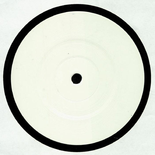 Lado B del vinilo Wax – No. 20002, 12" white label del sello Wax sin impresión central, superficie limpia con surcos visibles.